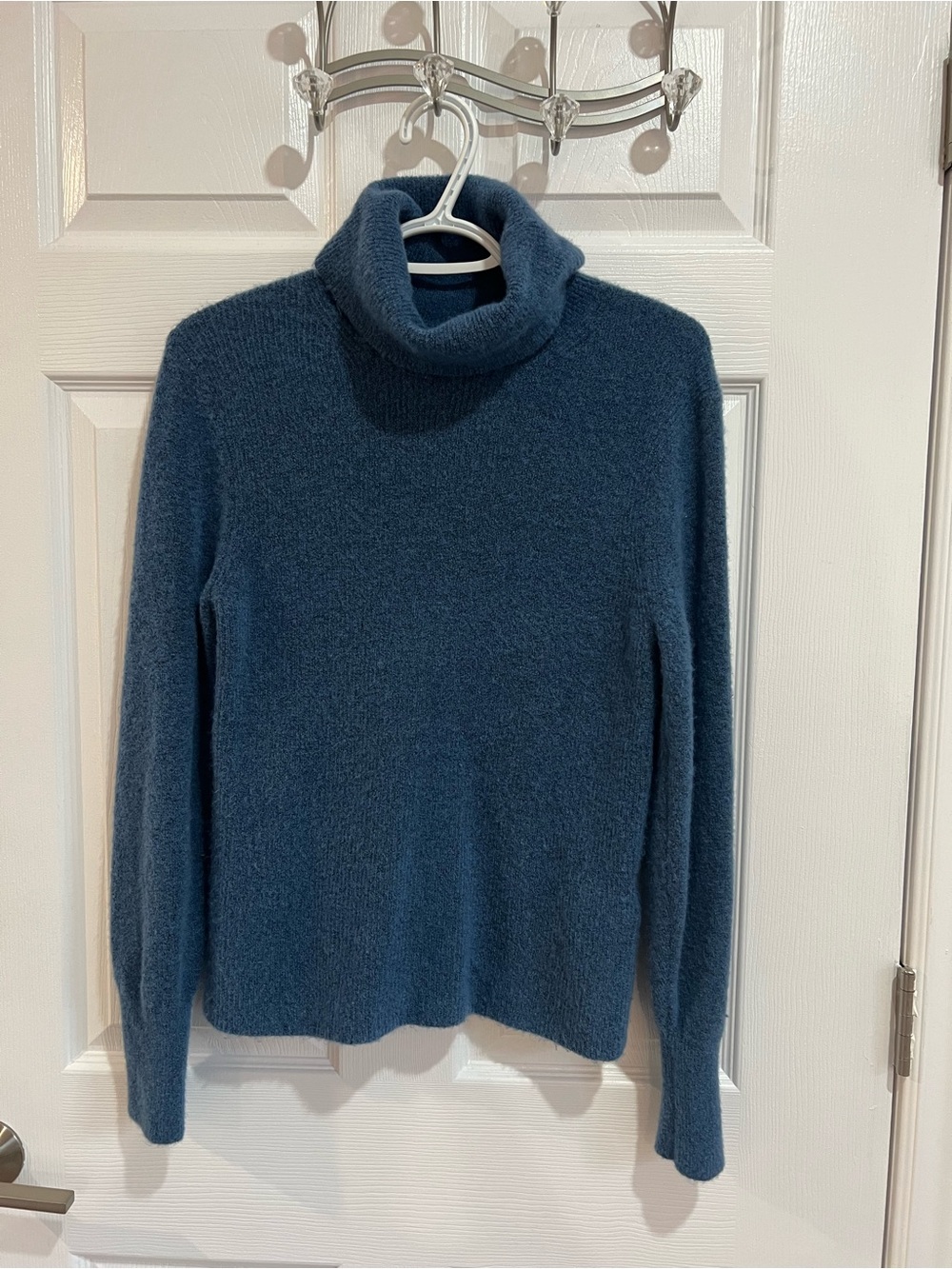Banana Republic Wool Blend Turtleneck Sweater Blue Teal Size S